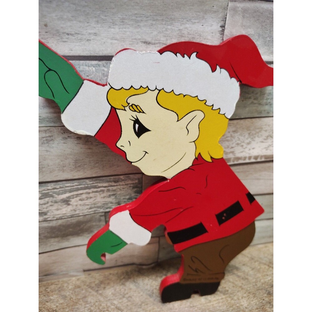 Vtg House of Lloyd Chistmas Around The World "Up The Ladder" Wooden 1991 Santa - Picture 8 of 13